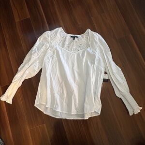 Size 16 Eloquii 100% cotton lace top
